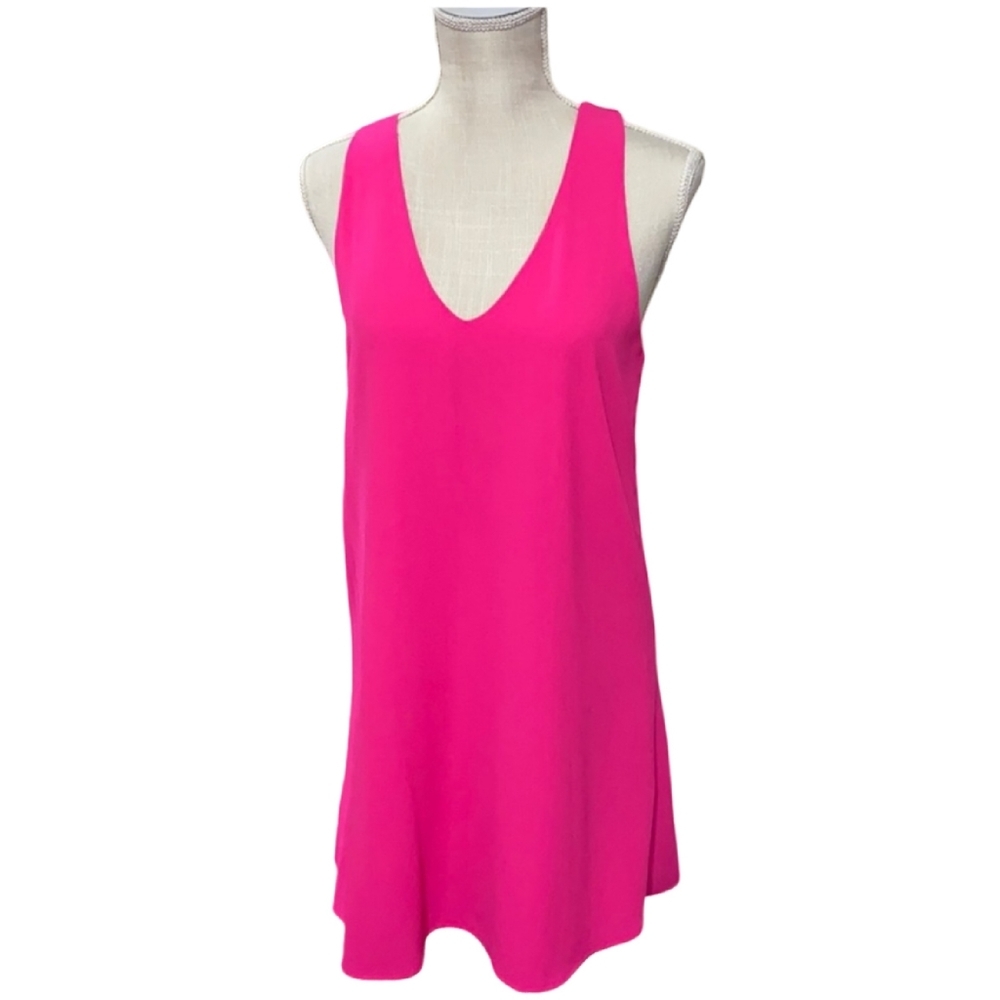 Pearle 88 Sheath Dress, Fully Lined, Hot Pink, Size Medium